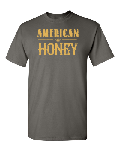 American Honey on a charcoal adult tee