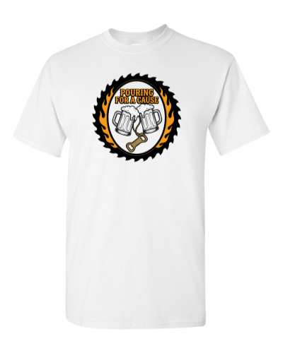 Bar Crew Mug Clink on a white adult tee