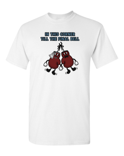 Boxing Gloves Bride and Groom on a white adult tee