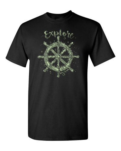 Bruce County on a black adult tee