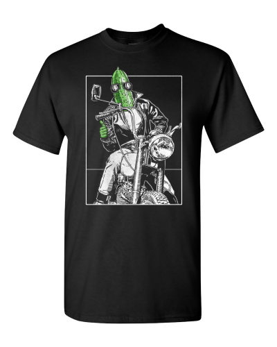 Cool as a Cuke on a black adult tee