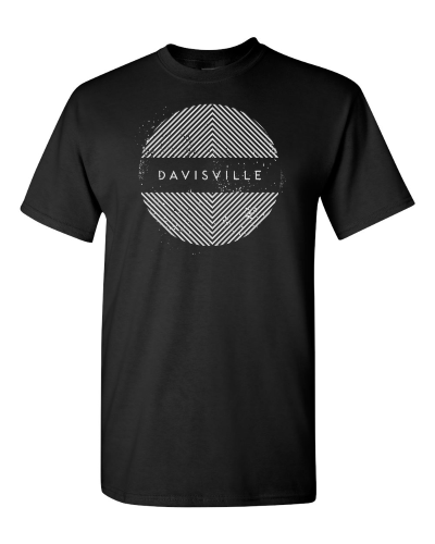 Davisville on a black adult tee
