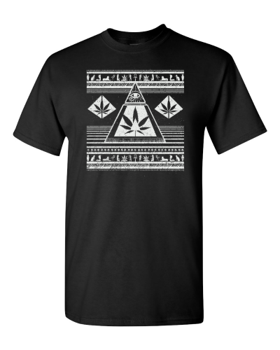 Egyptian Weed on a black adult tee