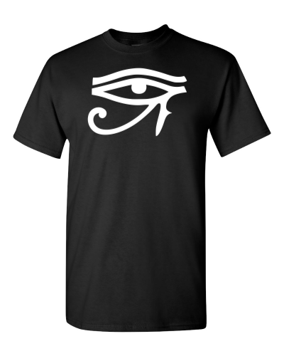 Eye of Horus on a black adult tee