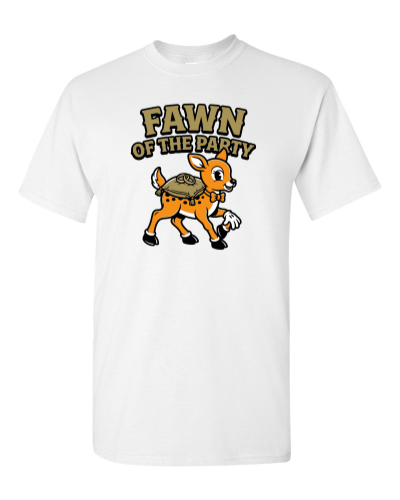 Fawn Ring Bearer on a white adult tee