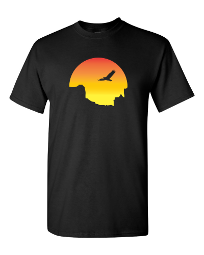 Grand Canyon National Park on a black adult tee