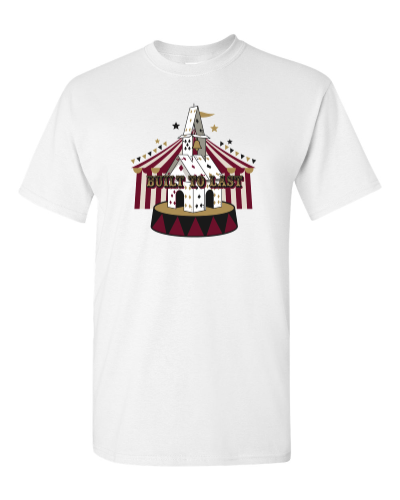 House of Cards Chapel on a white adult tee