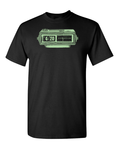 It's 4:20 Somewhere on a black adult tee