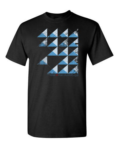 Little Portugal Montreal on a black adult tee