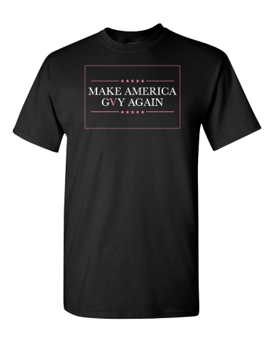 Make America Gay Again on a black adult tee