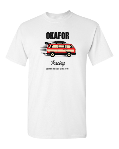 Minivan Division on a white adult tee
