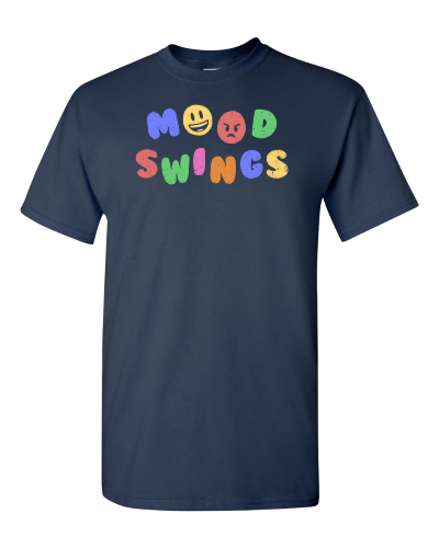Mood Swings on a navy adult tee