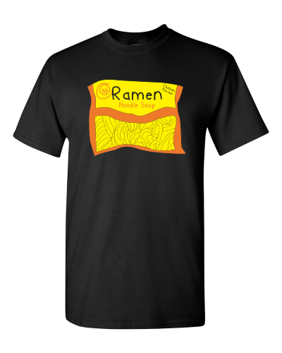 My Favourite Type of Men Is Ramen on a black adult tee