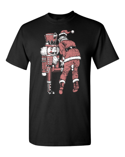 Nutcracker on a black adult tee