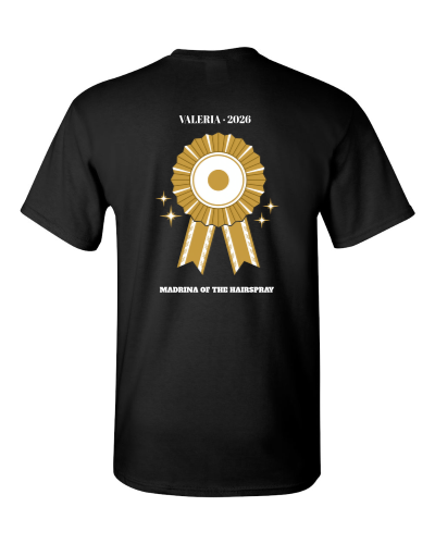 Official Sponsor Of on a black adult tee