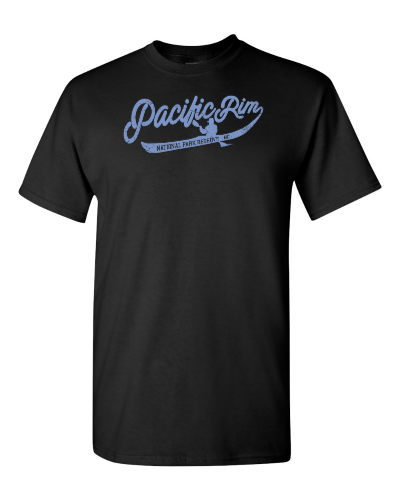 Picific Rim on a black adult tee