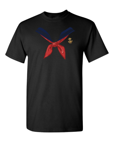 Sailor Costume on a black adult tee