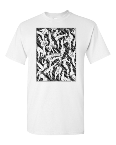 São Paulo on a white adult tee