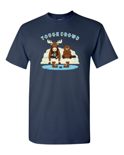 Tough Crowd on a navy adult tee