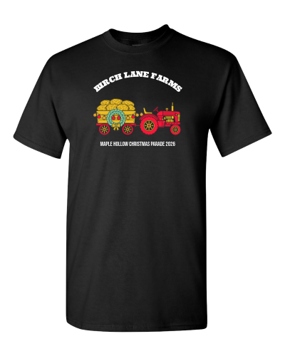 Tractor Float, Top Speed on a black adult tee