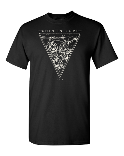 When in Rome on a black adult tee