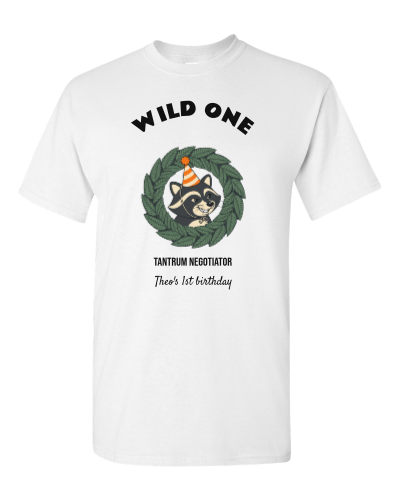Wild One Wranglers on a white adult tee